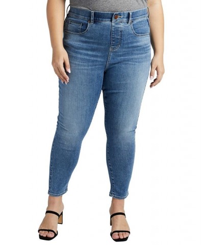 Plus Size Valentina High Rise Skinny Crop Pull-On Jeans Boardwalk $23.92 Jeans