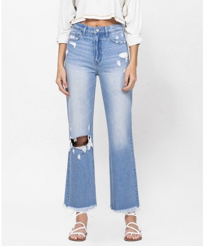 Women's 90's Vintage-Like Ankle Flare Jeans Light Blue $34.98 Jeans