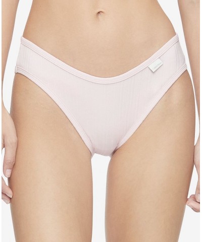 Women's Ribbed Bikini Pink $9.69 Panty
