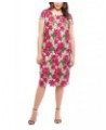 Plus Size Floral-Embroidered Sheath Dress Fush/Nude $88.77 Dresses