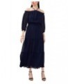 Women's Smocked-Waist Halter Maxi Dress JBS Navy $38.08 Dresses
