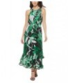 Women's Printed Halter Maxi Dress Fern Multi $44.64 Dresses